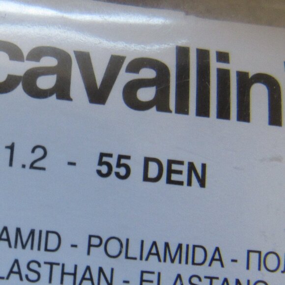 New Emilio Cavallini Tights S/M made Italy Flower , Black, 55 den - Picture 3 of 5